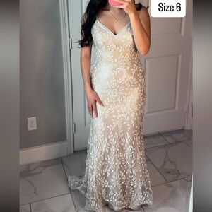 Camille La Vie Cream Maxi Dress